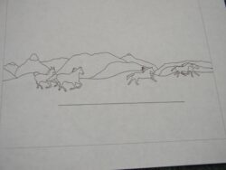 Wild Horses fingerboard sketch
