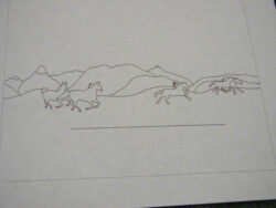 Wild Horses fingerboard sketch